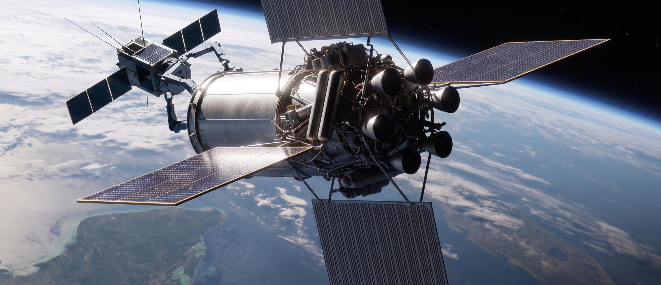 Orbital Flagship Satellite Docking